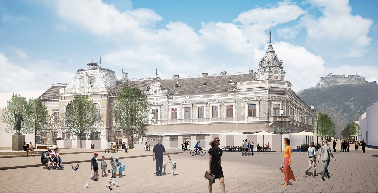 CUM AR PUTEA SĂ ARATE CENTRUL VECHI AL DEVEI Stiri din judetul Hunedoara