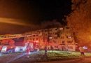 Incendiu violent, azi noapte, într-un bloc din Călan. 10 persoane s-au autoevacuat