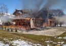 O cabană din Silvașu de Sus a luat foc
