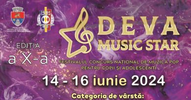 Încep înscrierile la Festivalul Concurs Național de Muzică Pop pentru Copii și Adolescenți „DEVA MUSIC STAR”„DEVA MUSIC STAR”