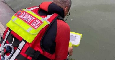 Intervenţie a Salvamont, pentru detectarea trupului persoanei dispărute într-un baraj de lângă Haţeg