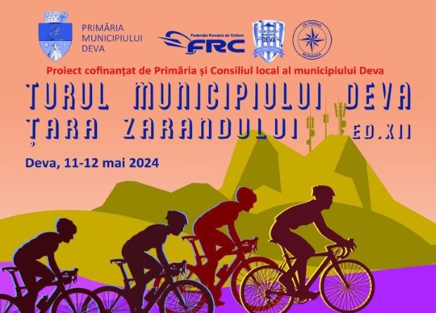 Închideri și restricții de circulație în perioada Turului Municipiului Deva – Țara Zarandului la Ciclism