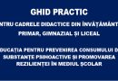Ghiduri pentru profesori, distribuite în școli la nivel național – noi instrumente pentru prevenirea adicțiilor în rândul copiilor și tinerilor