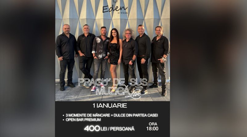 Muzică live și atmosferă specială, de 1 ianuarie, la Eden by Werk Hunedoara