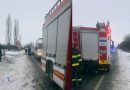 Accident rutier la Călan: un microbuz s-a răsturnat în afara carosabilului