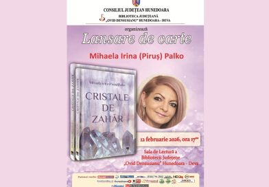 Lansare de carte la Biblioteca Județeană Hunedoara–Deva: „Cristale de zahăr”, de Mihaela Irina Palko