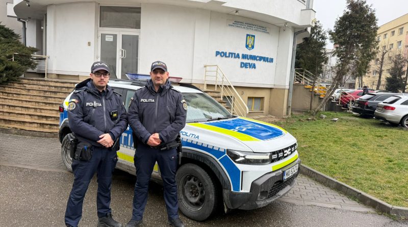 Intervenție salvatoare a polițiștilor din Deva