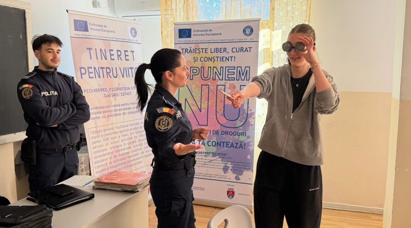 Tinerii, informați și protejați: Sesiune de prevenție și educație împotriva drogurilor