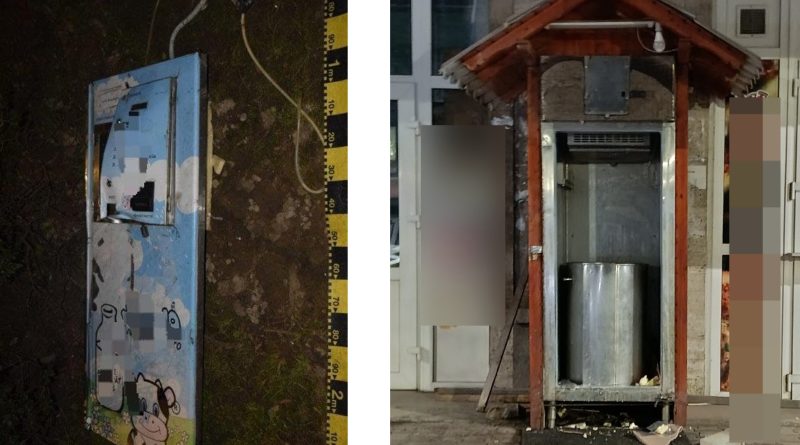 Hoții nu mai ocolesc nici tonomatul de lapte