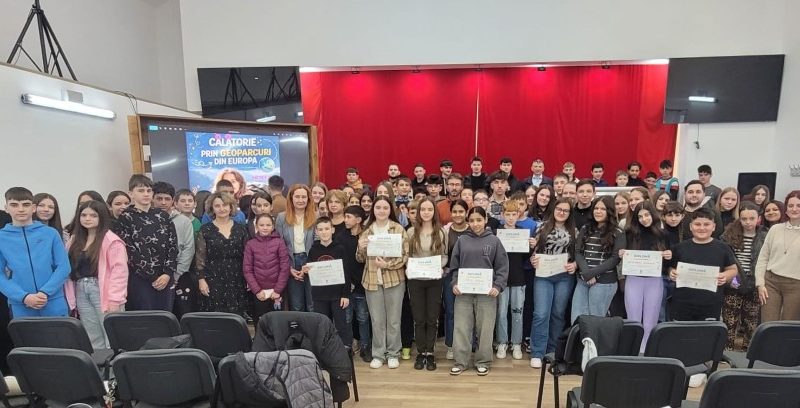 Elevii din Țara Hațegului descoperă Europa prin geoparcurile UNESCO