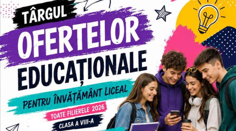 Peste 2.000 de elevi din județul Hunedoara, așteptați la Târgul ofertelor educaționale 2026