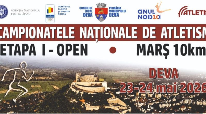 Deva scrie istorie în sportul românesc: Campionatul Național de Atletism revine în oraș după peste 40 de ani