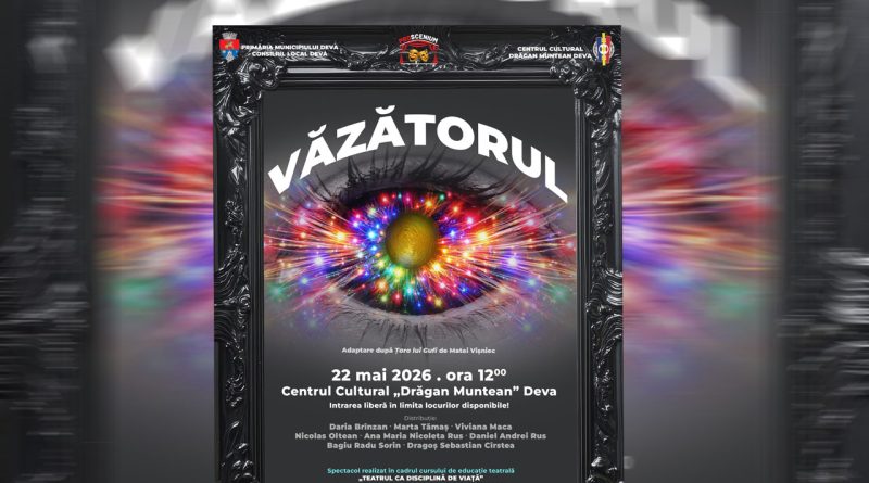 Trupa ProScenium prezintă spectacolul „Văzătorul”, o adaptare după Matei Vișniec
