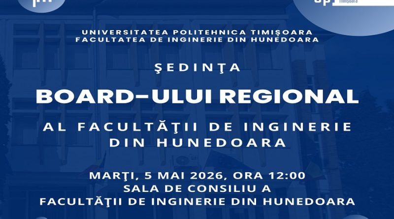 ȘEDINȚA BOARD-ULUI REGIONAL