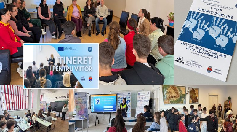 „Tineret pentru viitor” – proiect dedicat prevenirii violenței domestice și consumului de droguri în rândul tinerilor din județul Hunedoara