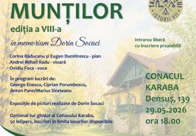 „Muzica Munților” revine la Conacul Karaba din Densuș: o seară specială dedicată artei și emoției