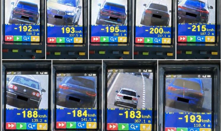 Viteză scăpată de sub control pe Autostrada A1. Minivacanța de 1 Mai, șoferi prinși cu peste 200 km/h pe A1