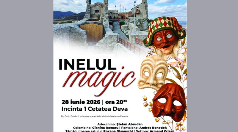 „Inelul Magic”, din nou pe scenă în Cetatea Devei: o nouă întâlnire cu universul Commedia dell’Arte