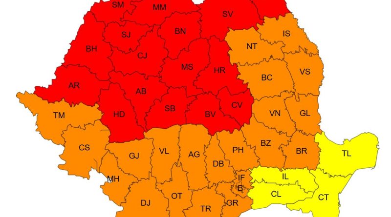 Caniculă extremă lovește România – cod roșu și temperaturi. Județul Hunedoara, afectat