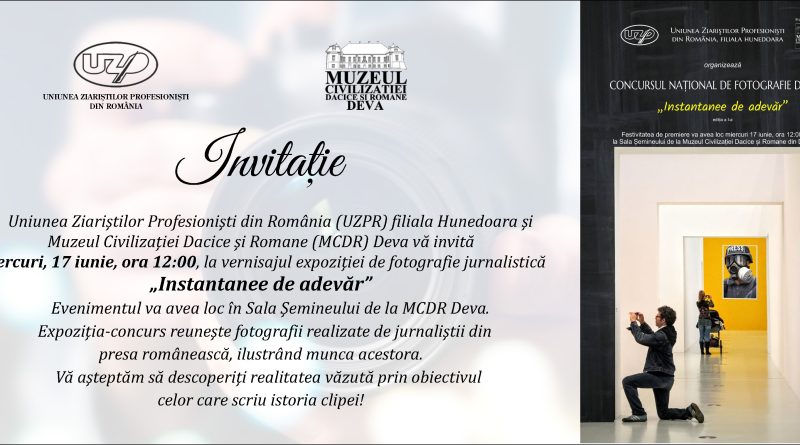 Vernisajul expoziției-concurs de fotografie de presă „Instantanee de adevăr” – ediția I
