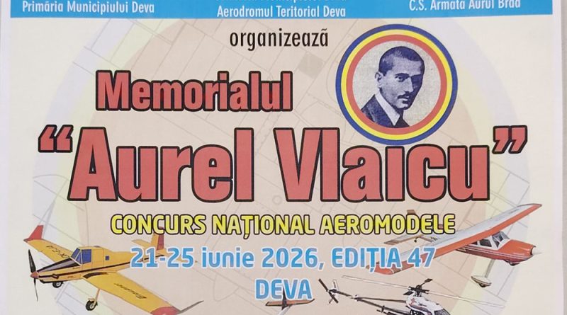 Memorialul Aurel Vlaicu – 2026”, competiție națională de aeromodele la Deva și Simeria