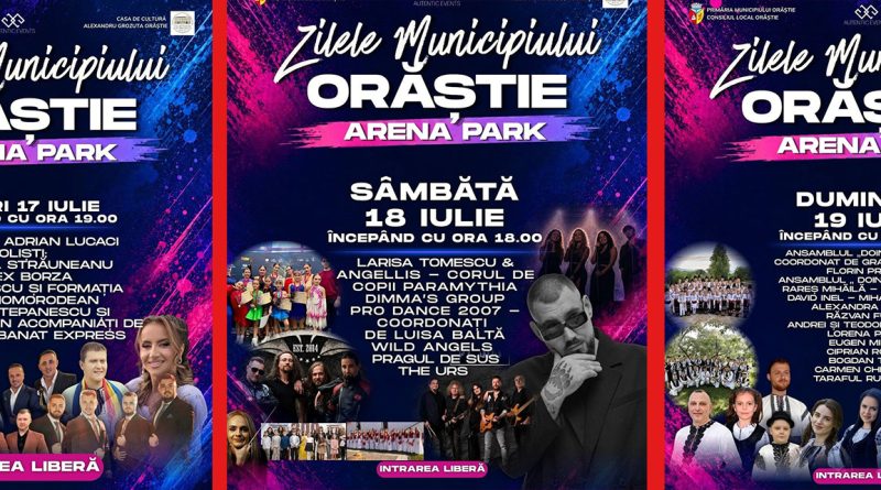 Zilele Municipiului Orăștie 2026. Trei zile de spectacole, concerte și surprize pentru toate vârstele