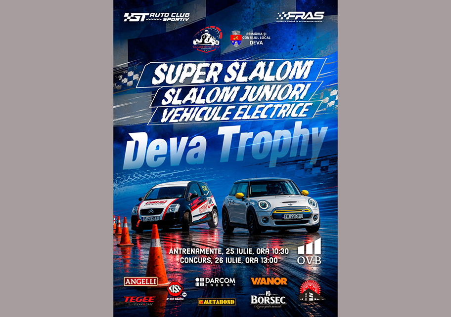 Campionatul Național de Slalom revine la Deva. Restricții de circulație în perioada 24-26 iulie