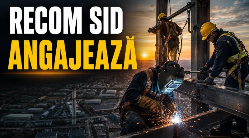 RECOM SID își mărește echipa! Se caută sudori și lăcătuși pentru lucrări la înălțime