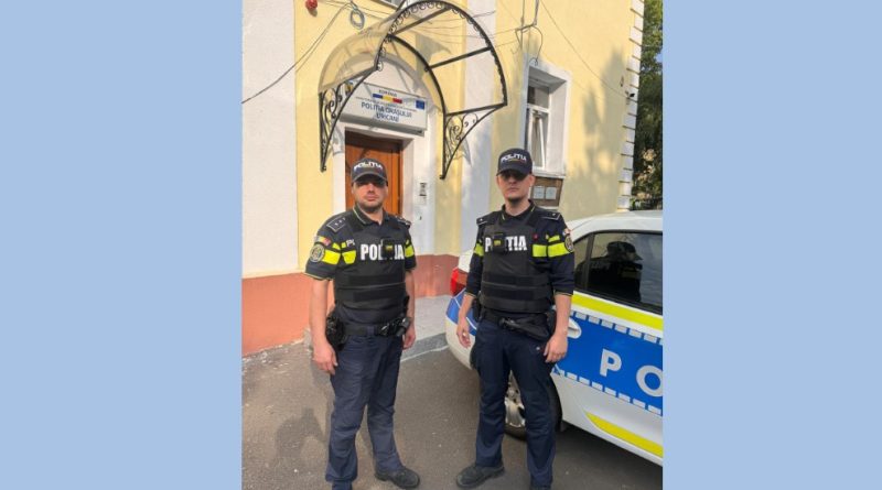 Doi polițiști din Uricani au salvat un copil de doi ani din mâinile unui agresor