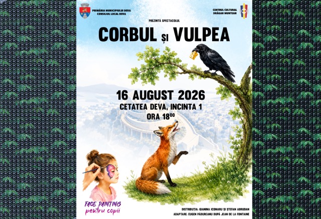 O seară pentru copii, în Cetatea Devei. Teatru, personaje și surprize pe 16 august
