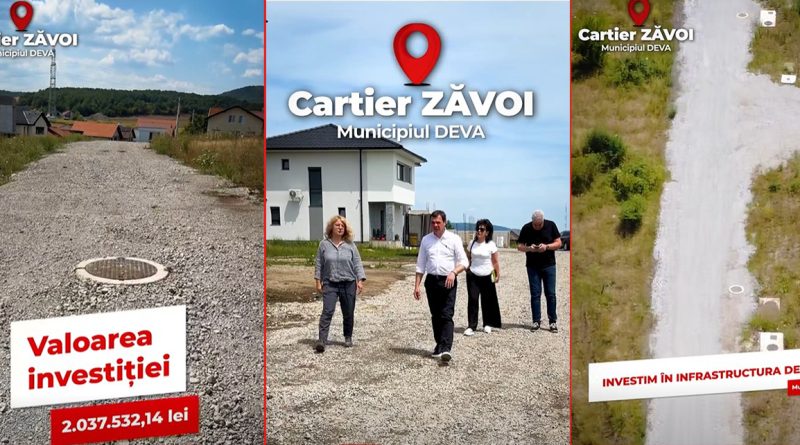 Aproape 2 kilometri de rețele noi în Zăvoi. Ce s-a schimbat pentru locuitorii din Orizont 1 și Orizont 2
