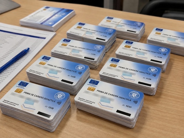 Cardurile pentru prima de carieră didactică, alimentate pentru aproape 109.000 de profesori. Termenul pentru activare se apropie