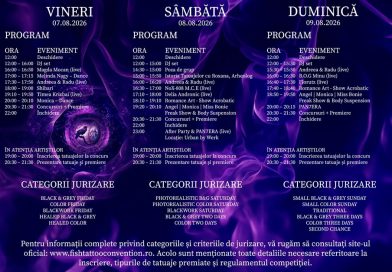 Fish Tattoo Convention 2026 și-a anunțat programul complet: trei zile de artă, muzică și show-uri spectaculoase la Hunedoara Fish Tattoo Convention 2026 și-a anunțat programul complet: trei zile de artă, muzică și show-uri spectaculoase la Hunedoara