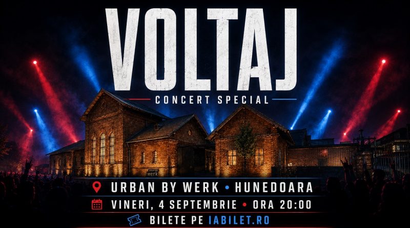 VOLTAJ vine la Hunedoara! Concert special la Urban by Werk, pe 4 septembrie