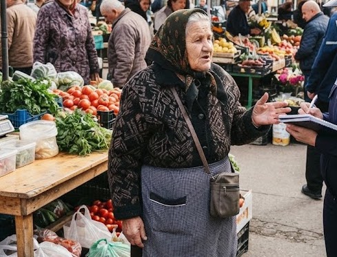 O vânzătoare de 66 de ani a rămas fără poșetă în piața din Simeria