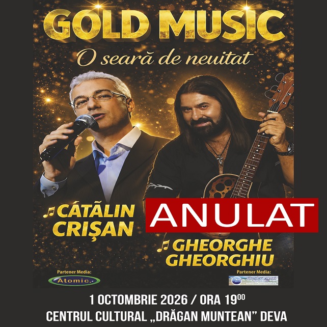 Reprezentația „O seară de neuitat”, cu Gheorghe Gheorghiu și Cătălin Crișan, anulată