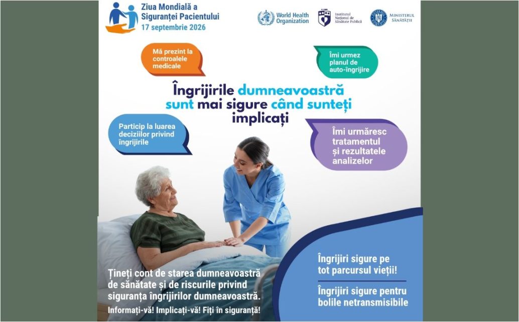 Ziua Mondială a Siguranței Pacientului – 1 din 10 pacienți suferă prejudicii în timpul îngrijirilor medicale