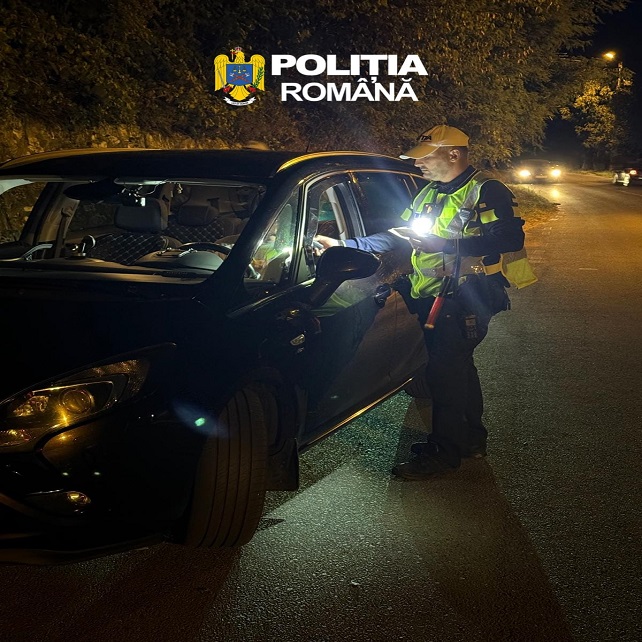 Șofer de 29 de ani, depistat la volan cu 0,44 mg/l alcool pur în aerul expirat, la Baru