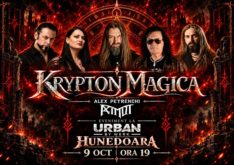 KRYPTONMAGICA vine la Hunedoara! Concert special pe 9 octombrie, la Urban by WERK