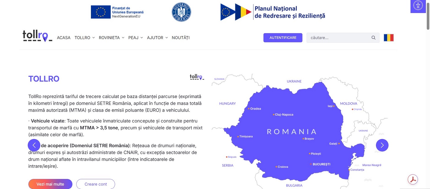 TollRo intră în funcțiune de la 1 octombrie. Cum se vor plăti rovinieta și taxele pentru vehiculele de peste 3,5 tone